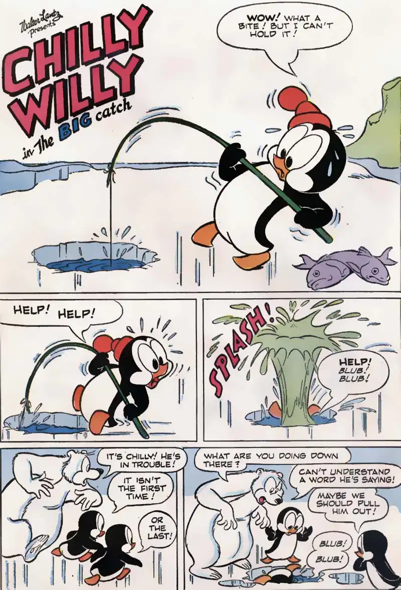 Chilly Willy comic - Big Catch - Pg 1