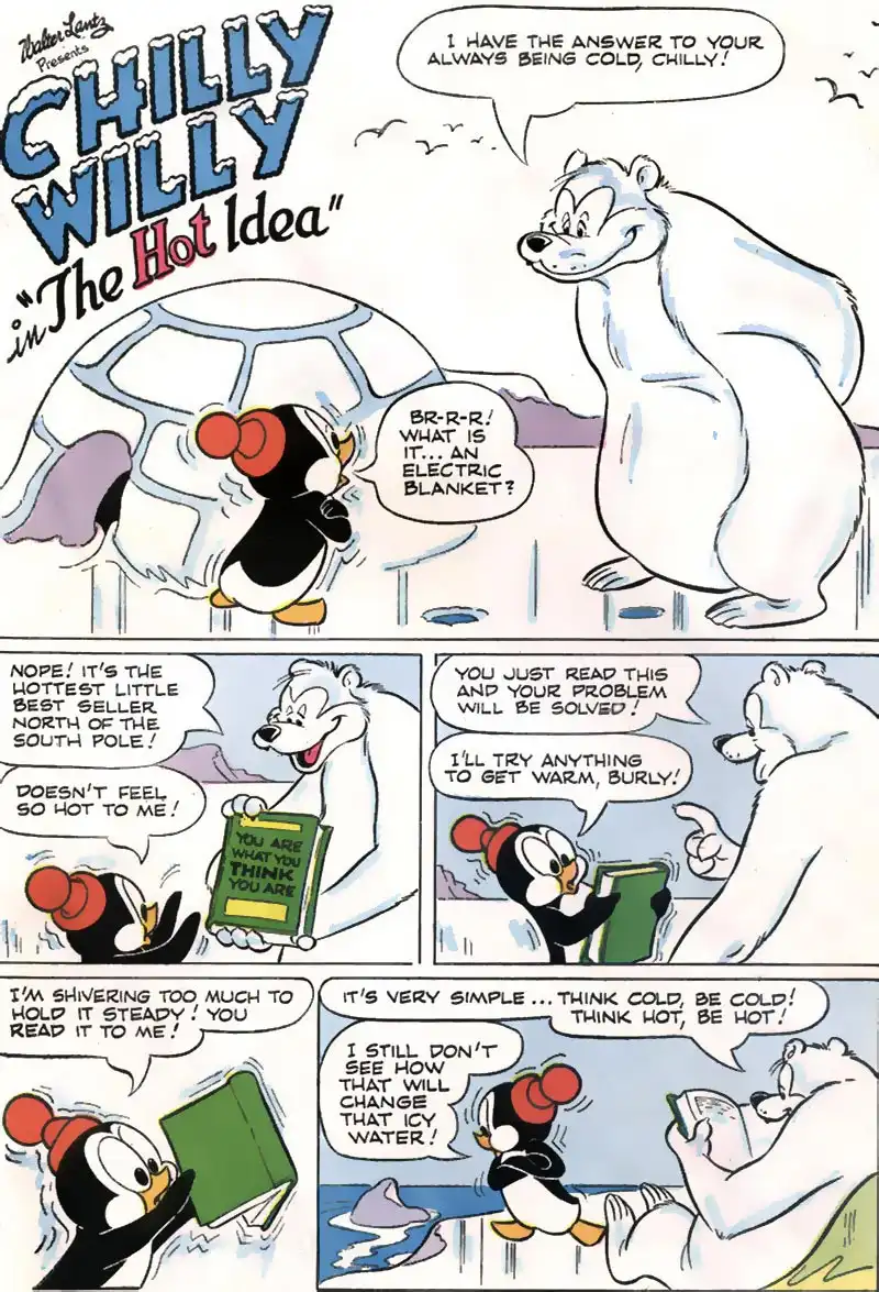 Chilly Willy comic - The Hot Idea - Pg 1