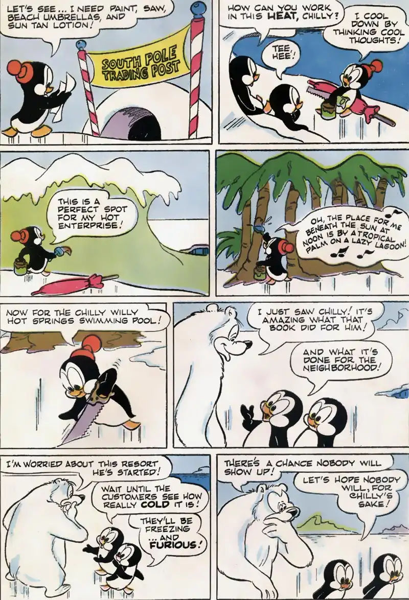 Chilly Willy comic - The Hot Idea - Pg 4