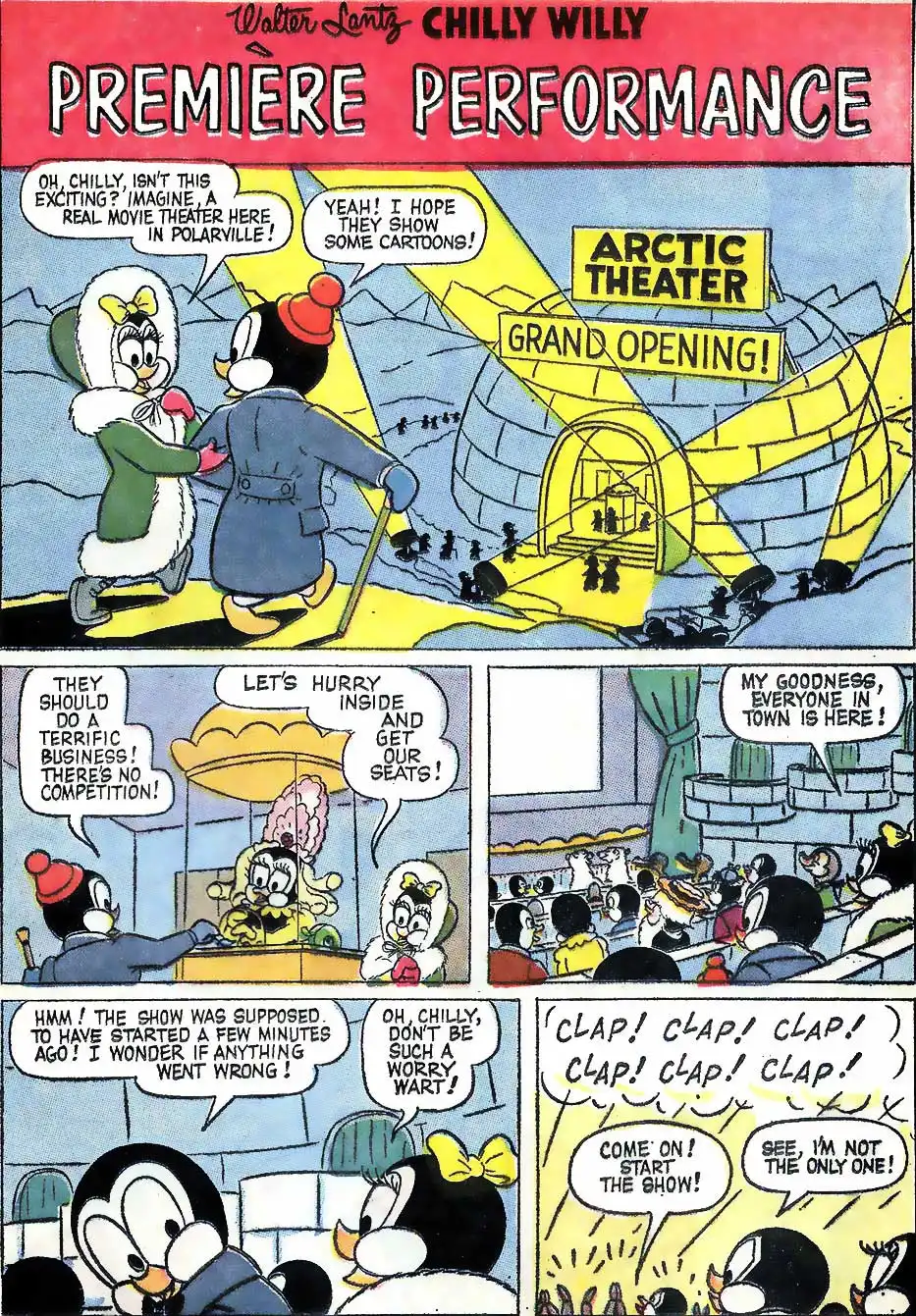 Chilly Willy comic - Premiere Performance - Pg 1