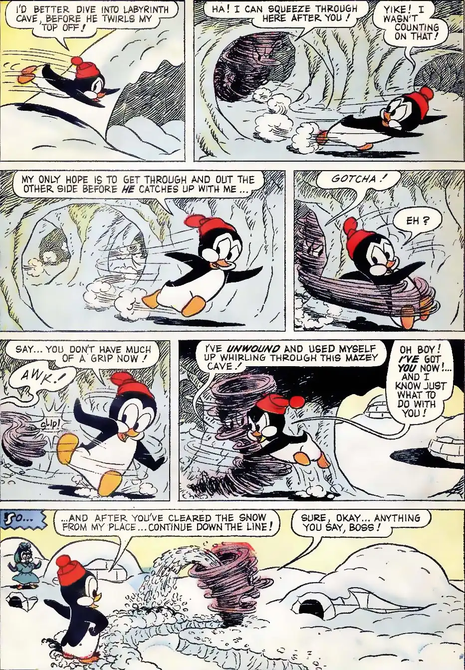 Chilly Willy comic - Weather Warfare - Pg 8